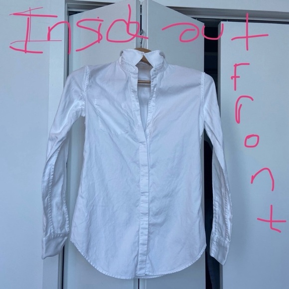 Theory - Nikala Boyfriend Shirt - White Size Small - NET-A-PORTER - Excellent - Picture 12 of 15